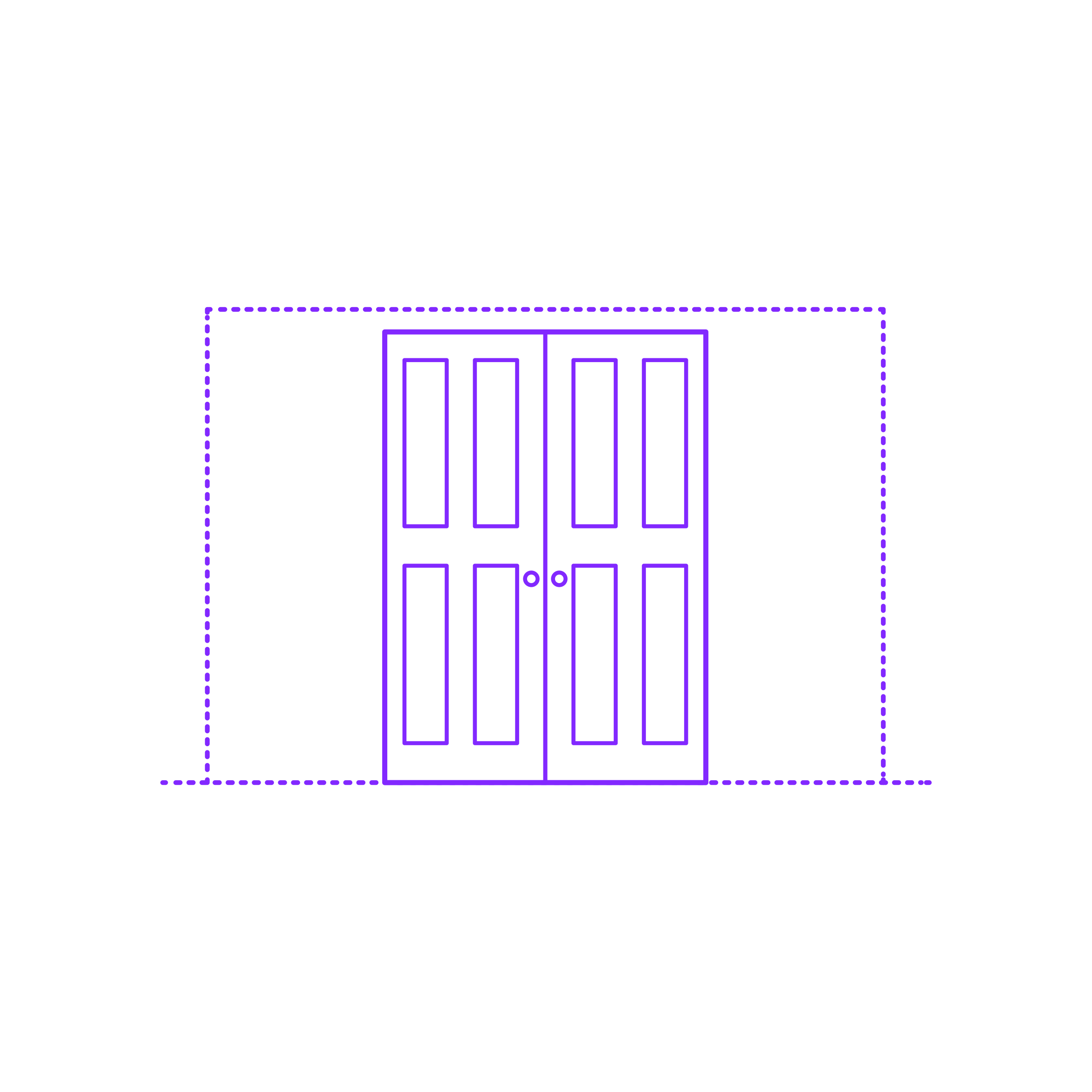 Buildings Pocket Doors Double Solid Vertical 4 Panels Outline Svg File Free Vectors